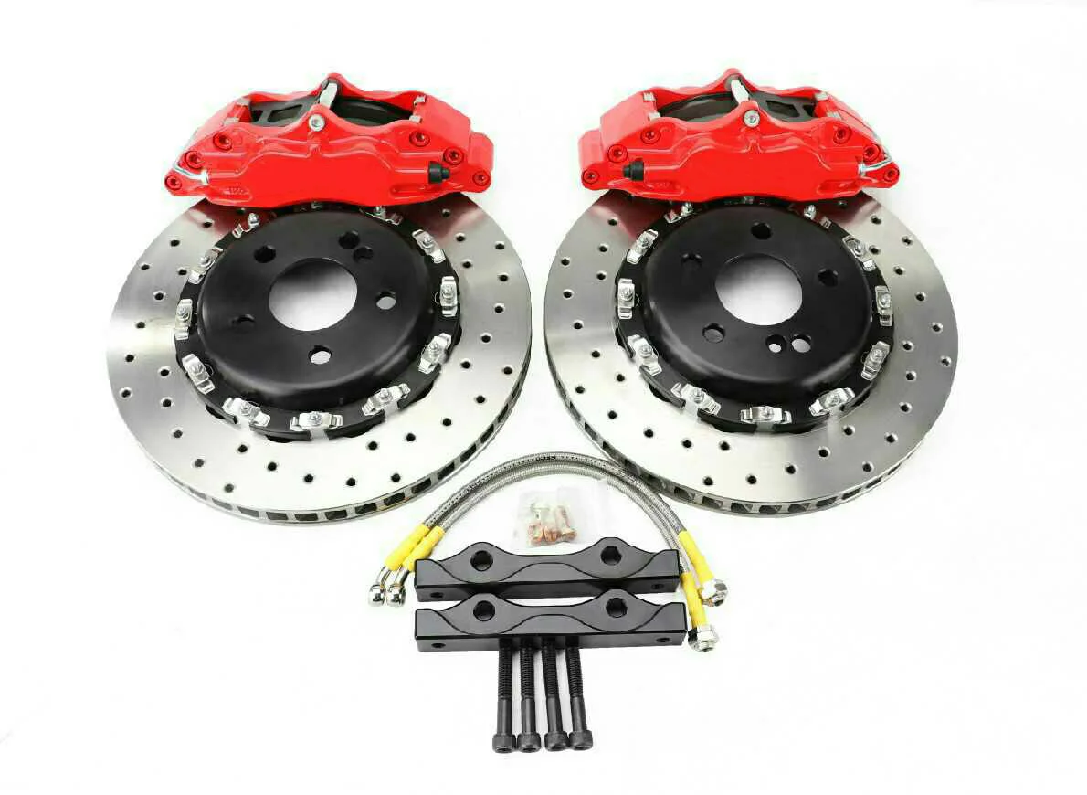 Universal Brake System for CP 5200 Racing 4 Pots Modified Big Brake Caliper 330mmx28mm Disk for 17 Inch Wheel for BMW E46