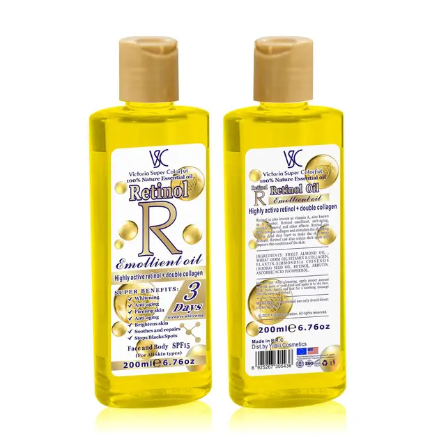 20 Years Professional Factory  Retinol Essential Oil Facial Emollient Oil Body Massage Essential Oil Moroccan argin