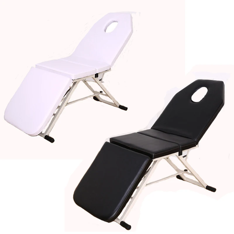 Adjustable Folding Beauty Salon Bed Spa Tattoo Chair Portable Artifical Leather Massage Table