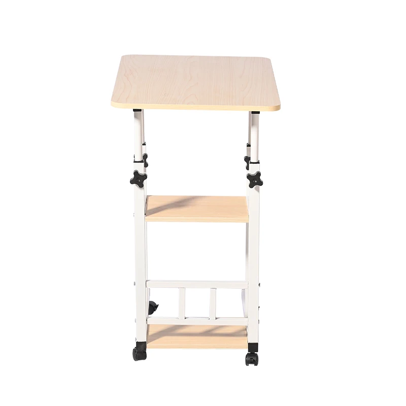 Library Lounge Boardroom Reading Table Small Computer Height Adjustable Manual Desk Stand Study Table for Home Office
