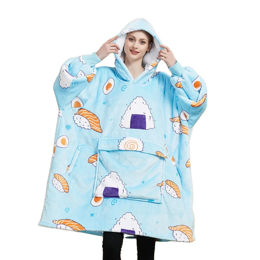 Sweatshirt Oodie Giant Blanket Hot Sale Hooded Wearable