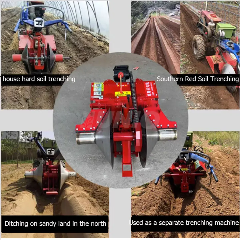 Strawberry Planting Furrowing Machine Walking Tractor Behind Furrowing ...