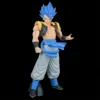 Goku dai capelli blu con la mano alzata, alto 31 cm