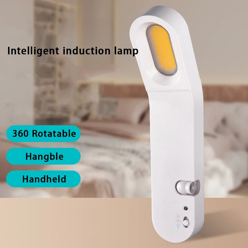 Modern Portable PIR Magnetic USB Rechargeable LED COB Night Light Motion Sensor Wardrobe Closet Cabinet lamp manufacture