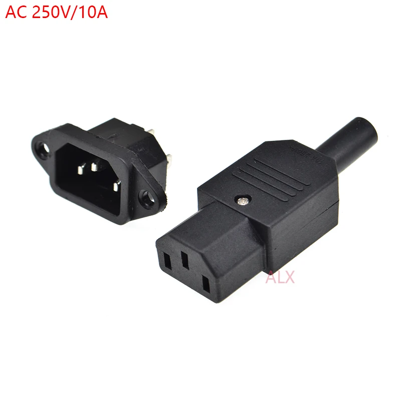 Fielect AC 110V-250V 10A WD-5 Male US to Female Universal Power Socket Adapter for Cord Connector 2pcs 