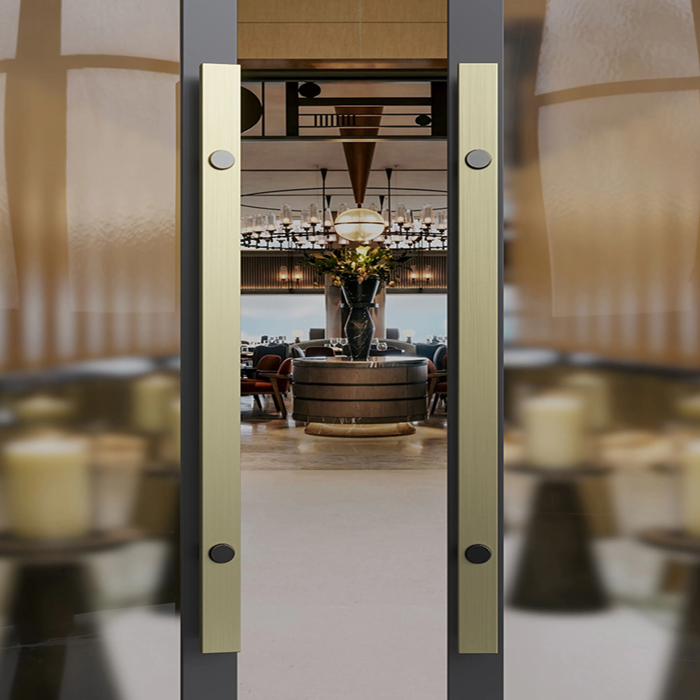 Gedotec FJORD Poignées De Meuble En Aluminium | 1 Pièce – Poignées De Porte Pliantes – Laiton Brossé | Design Rétro élégant | LA : 32 Mm | Poignées De Porte D'armoire | Poignées De Porte