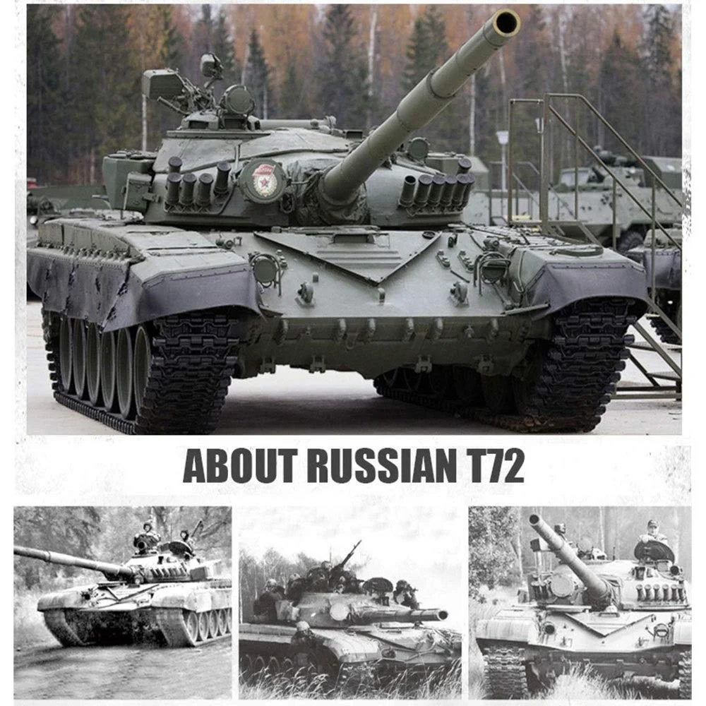 1/16 Scale Remote Control Metal Tank Model Toys with Simulation Track Sound Action and Smoke Effects Gifts for Adults & Kids