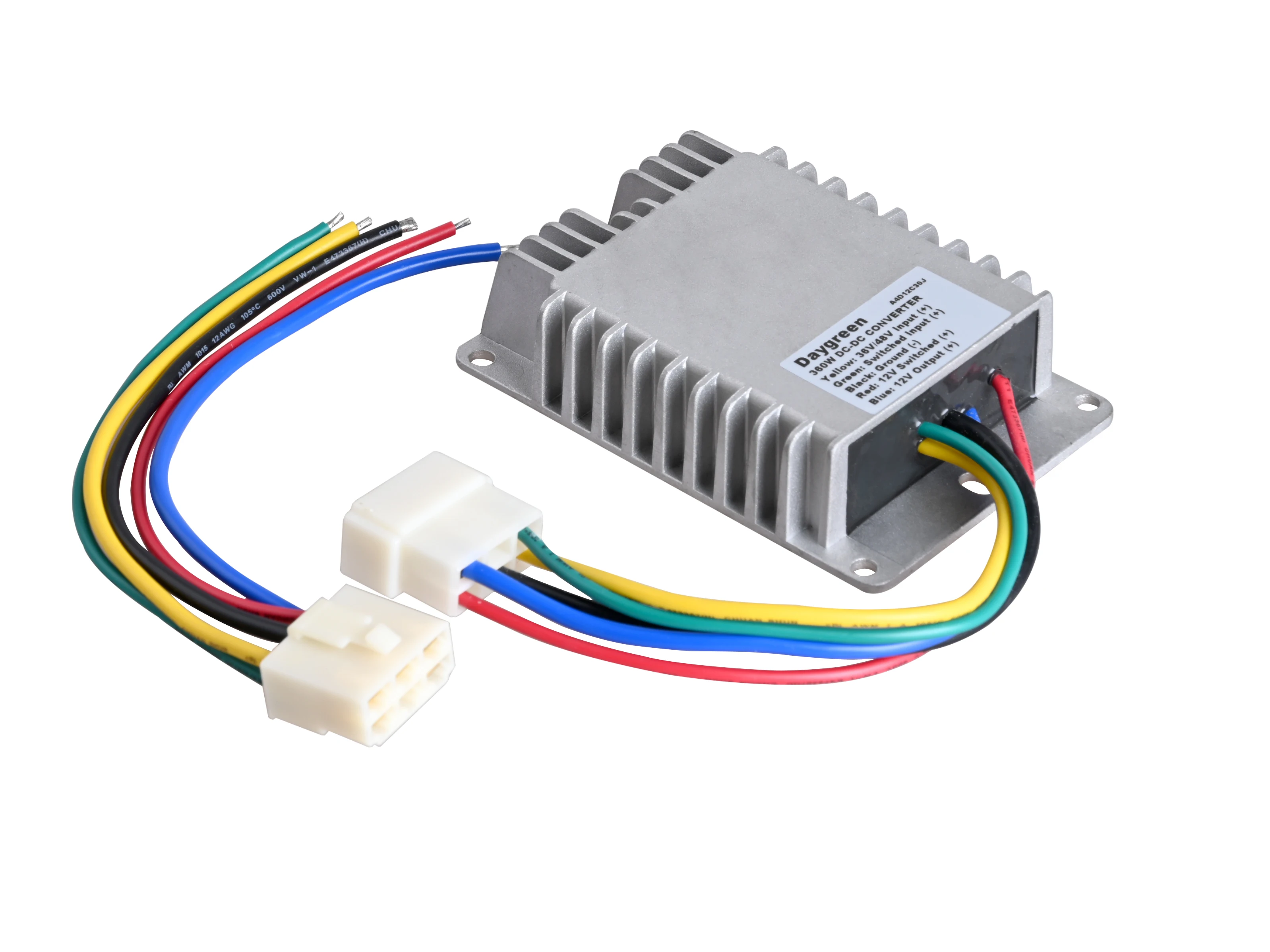 36V 48V to 12V DC Converter 20A Step Down Buck Power Supply Golf Cart Cars Voltage Reducer Stabilizer With Customized Connectors