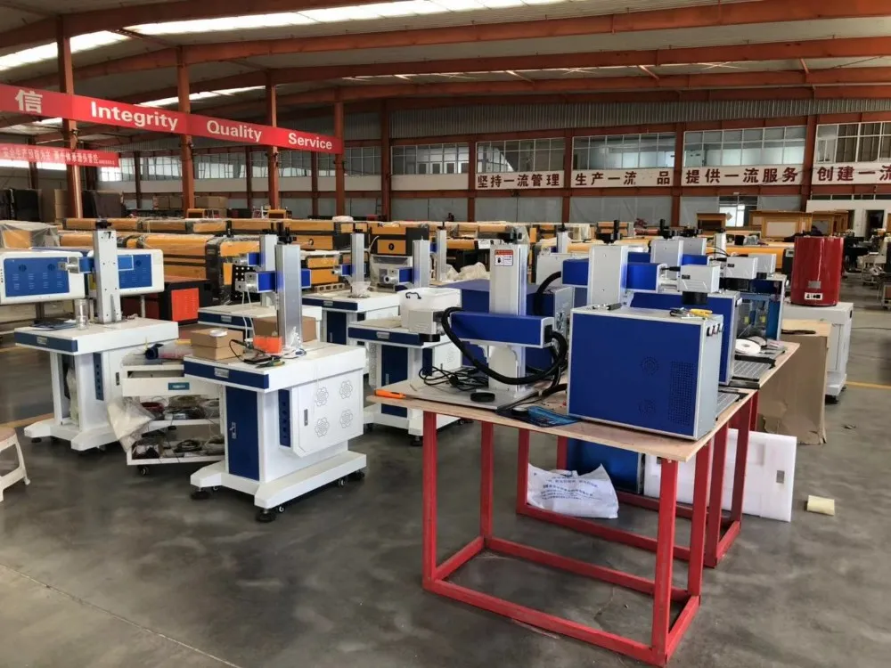 20w 30w Split Type Raycus Fiber Laser Marker and Stainless Steel Laser Marking Machine for Label logo Keyboard Metal Jewelry