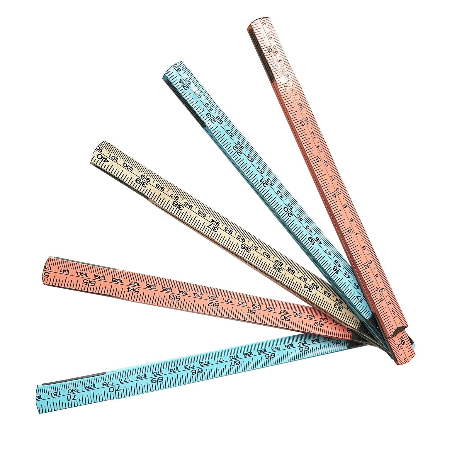 Высококачественная 1 м 5 складок/2 10 складок/3 15 складных пружинных шарниров красочная деревянная складная линейка с индивидуальным масштабом и печатью логотипа