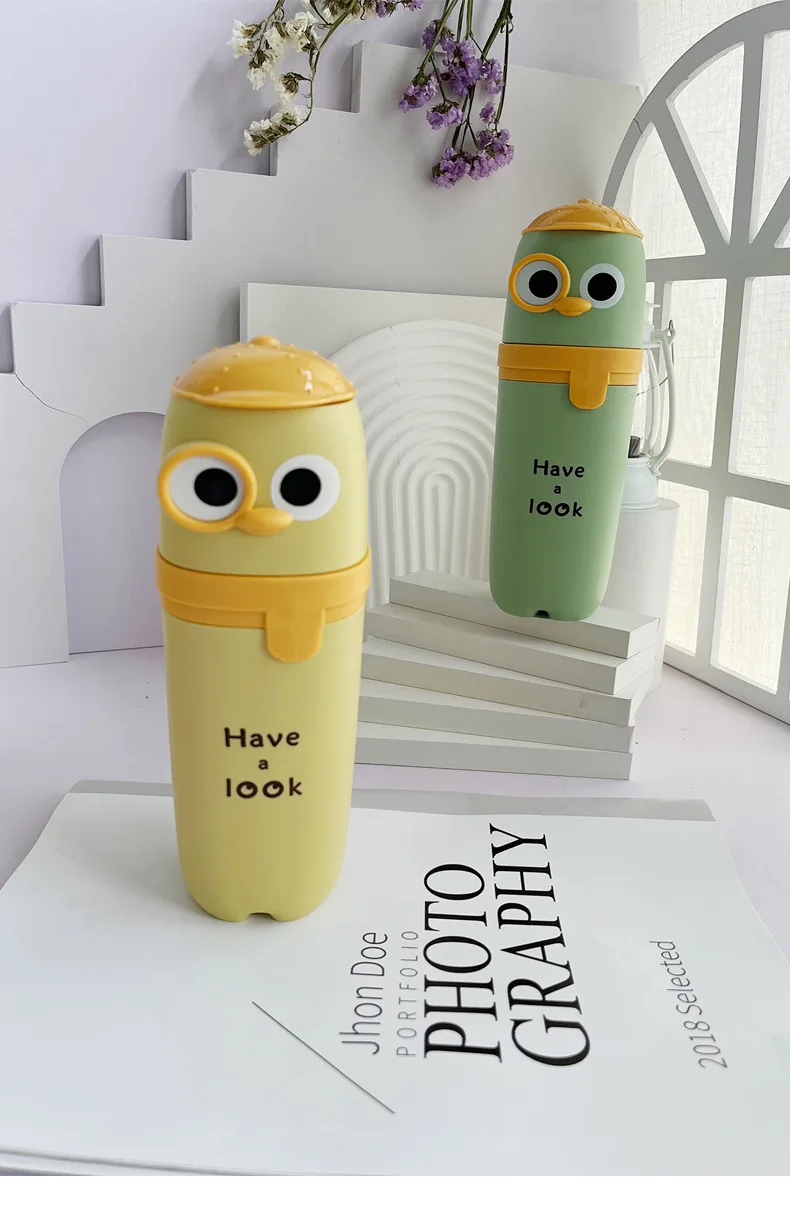 Travel mouthwash cup Cartoon Brushing cup Toothware cup set Portable family toiletry toothpaste toothbrush case supplier