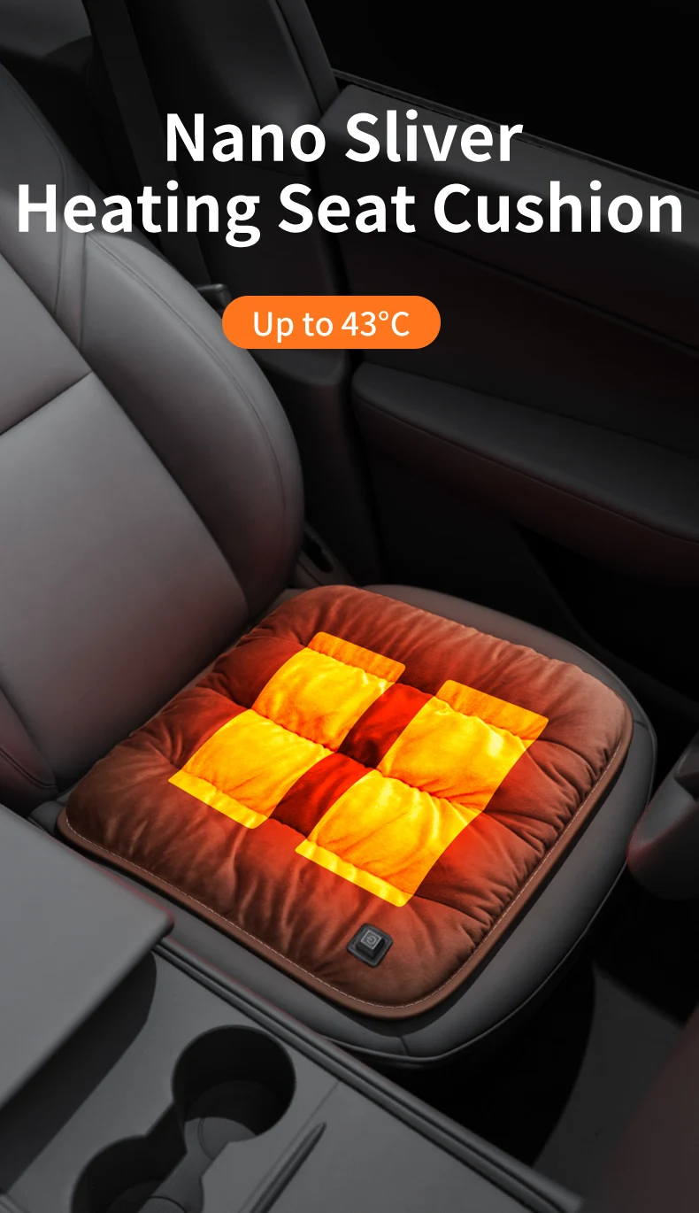 Anjuny Heat Seat Cushion Chair Heated Cushion Seat Pad Home Office