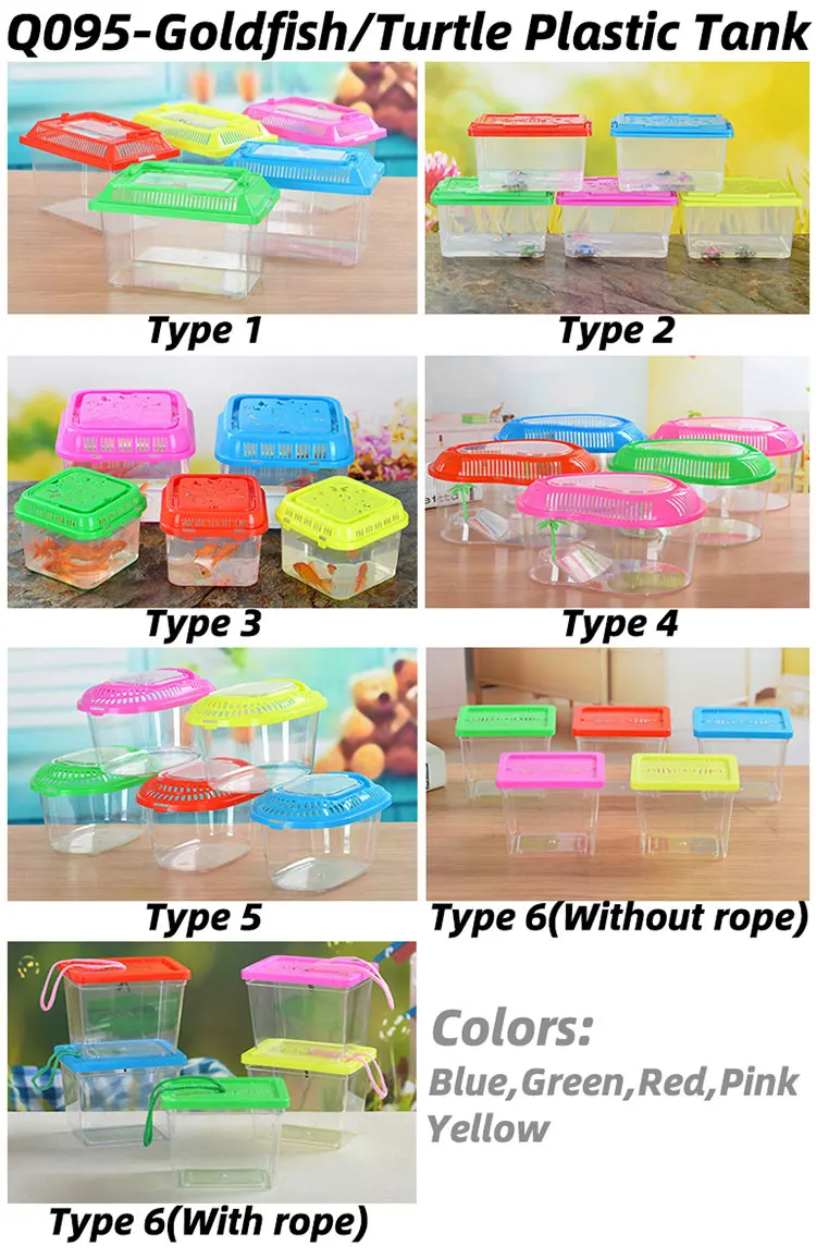 Decoration High Transparency Fish Tank Square Clear Plastic Aquariums