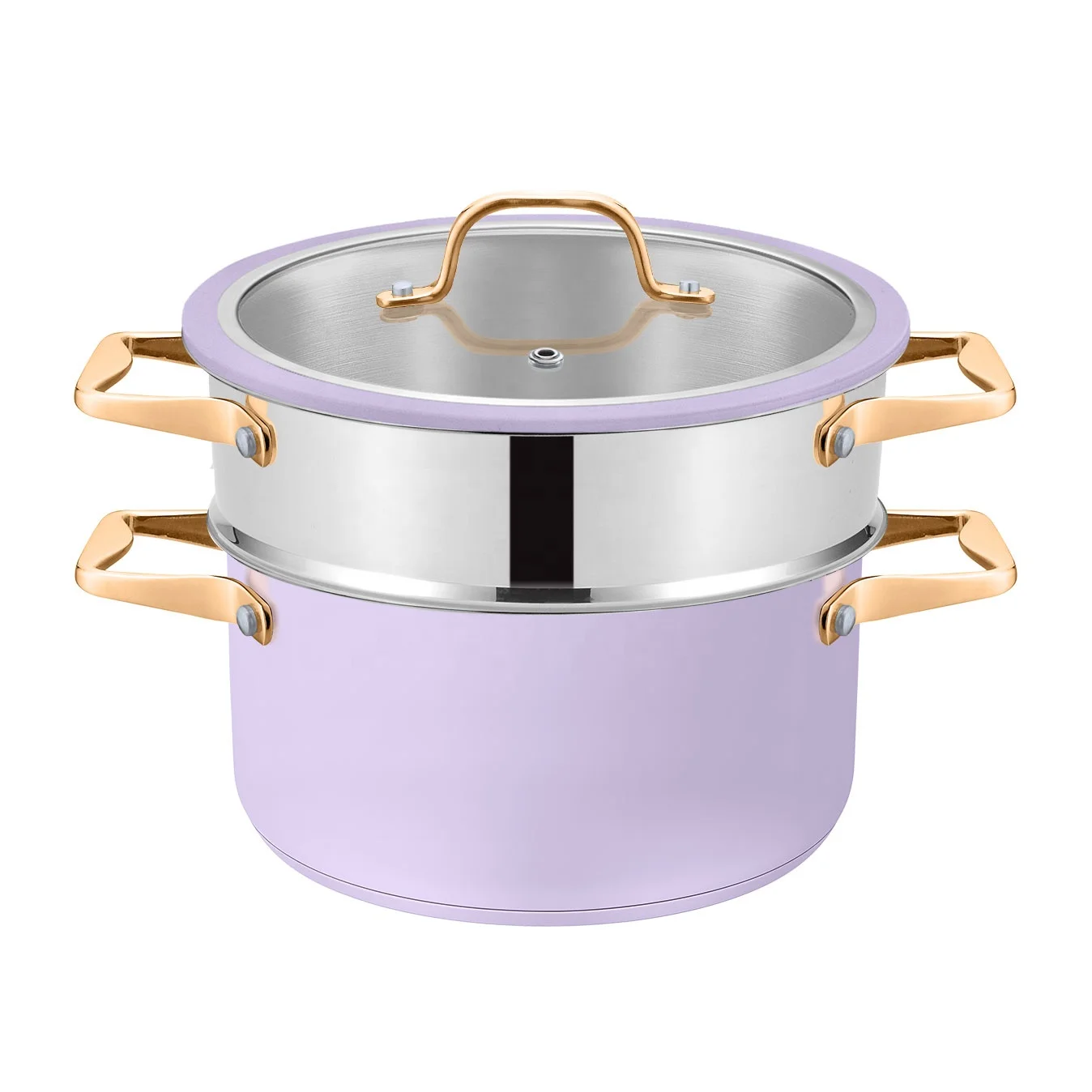 Customizable American Style 11 Pcs Nonstick Stainless Steel Color Coating Cooking Pots and Pans Cookware Set