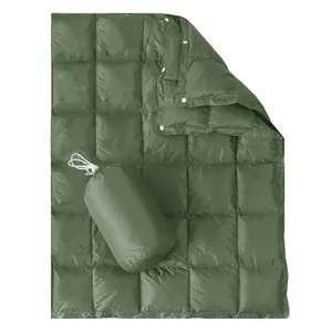 Hot Sale Foldable Lightweight Double Sided Wearable Multipurpose Machine Washable Warm Down Blanket for Indoor Outdoor