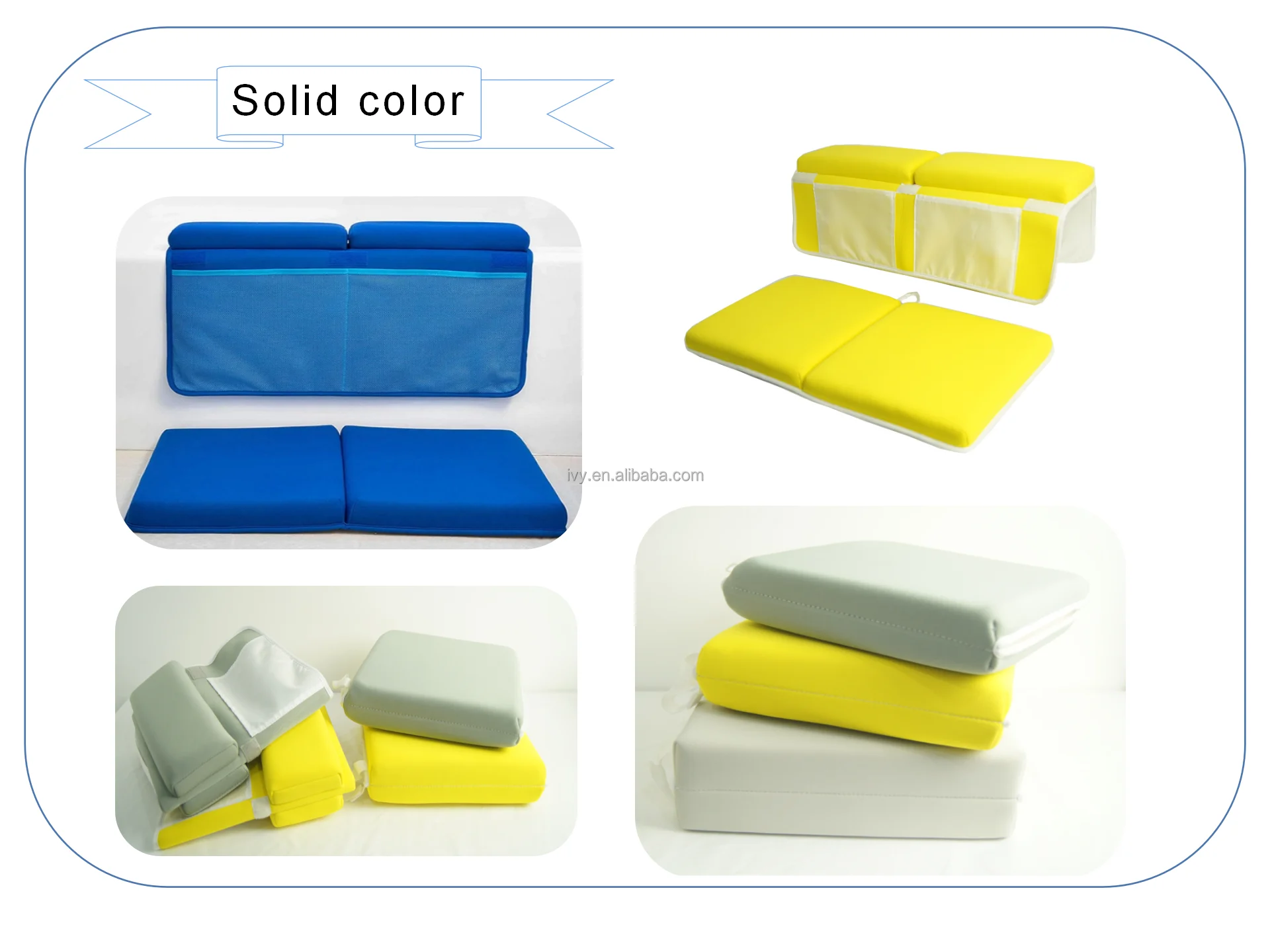 Factory Customized Baby Bath Custom Thick Neoprene Bath Kneeler and Elbow Rests Mat Machine Washable Kneeling Pad factory