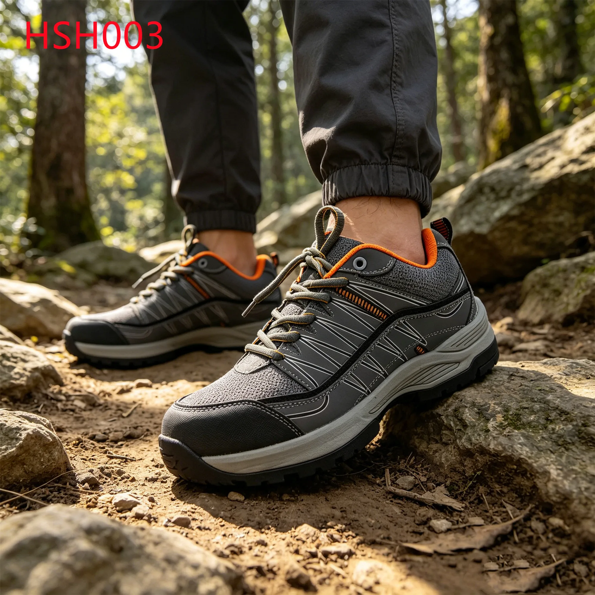 LXG,Cross-country Walking Rebound Effect Outsole Hiking Boots Mountainous Area Outdoor Anti-kick Safety Shoes for Sale HSH003
