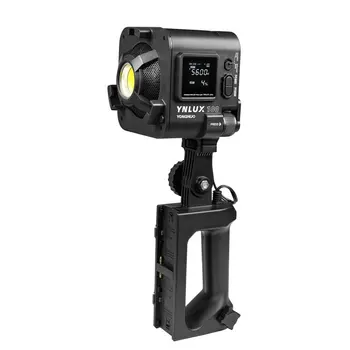YONGNUO Video LED Light YNLUX100 100W 3200K-5600K Bowens Mount Handheld Outdoor LED Light With Handle Power Adapter detail image