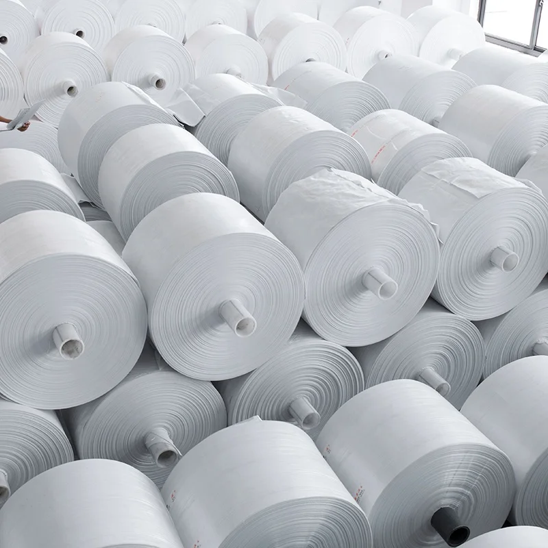 Low Price Plastic Polypropylene PP Woven Rice Flour Fabric Roll for Tubular Bags