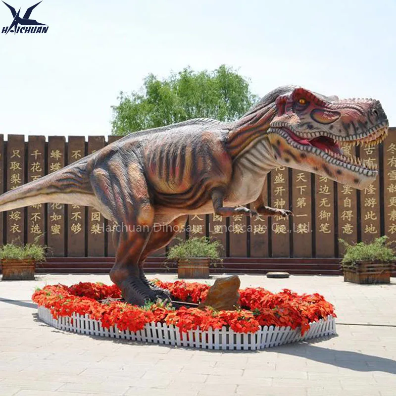 Haichuan for Simulated Giant Real Life Size Electronic Dinosaurios Animatronicos for Shopping Mall Dino Park Use Dinosaur Robot