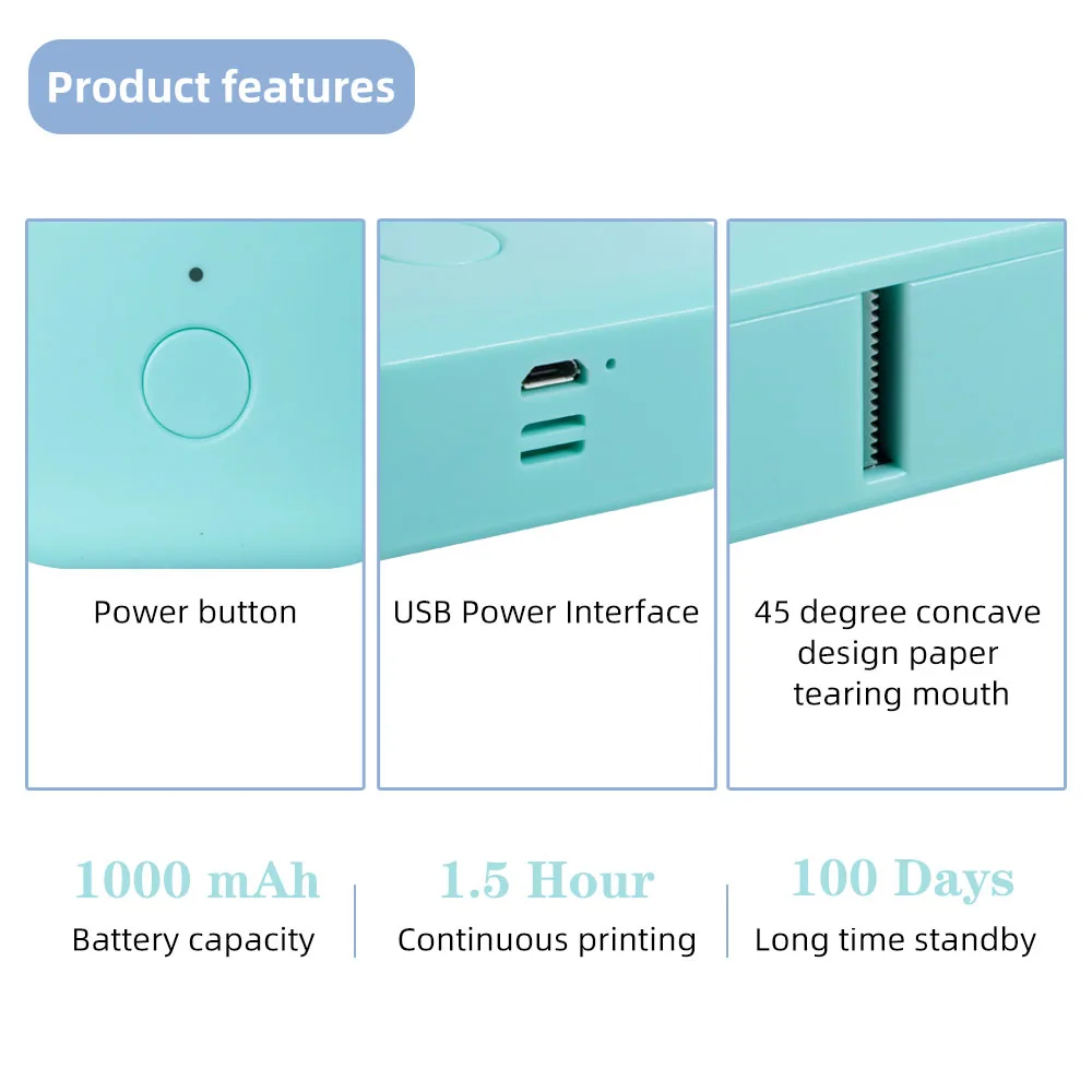 Smart Printer Self Adhesive Label Maker Handheld Home Office Use