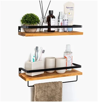 Best Selling shelves for wall storage Decorative  wooden Wall  Rails Storage  organizer Shelves