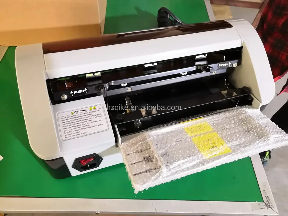 Qk-001 A4 Size Desktop Semi-automatic Playing Cards Cutting Machine ...
