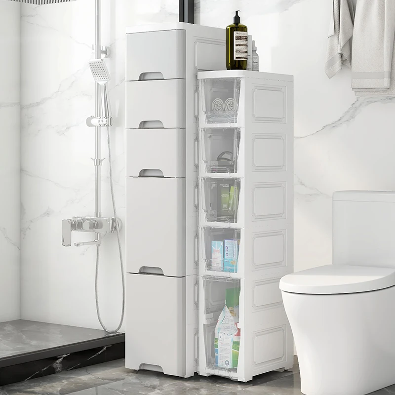 Multifunction Durable Plastics Storage Drawer Drinks and Snacks Storage Cabinet