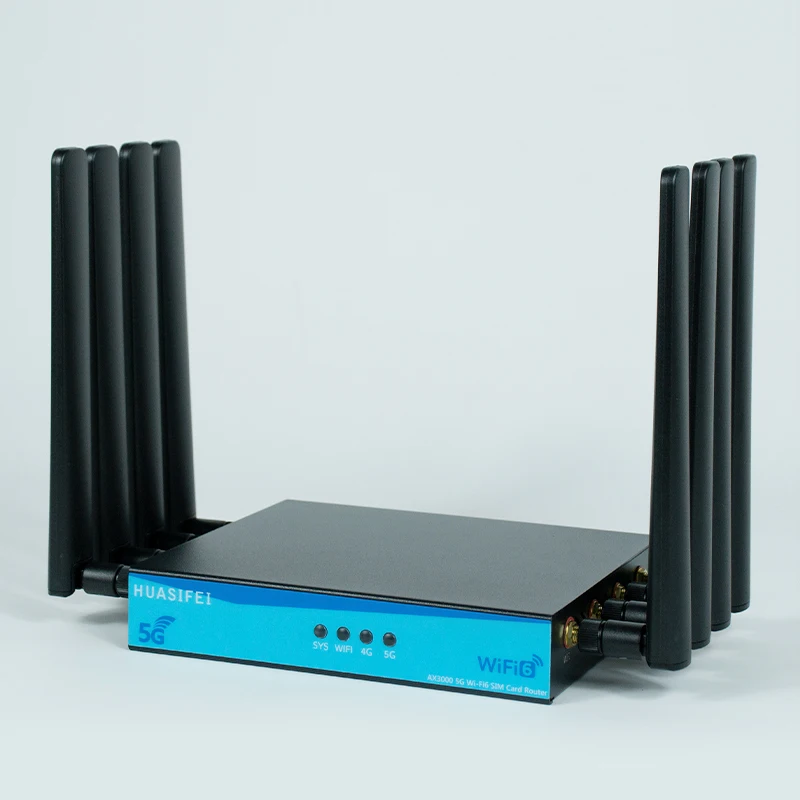 Unlocked Gigabit 5g Wifi6 Router Chip MT7981B AX3000 Dual Band 5g Wifi Router with SIM Slot