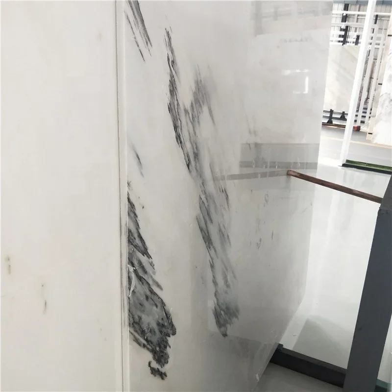 product slab morden design landscape ink china white color grey vein marble for house indoor wall tiles decoration-3