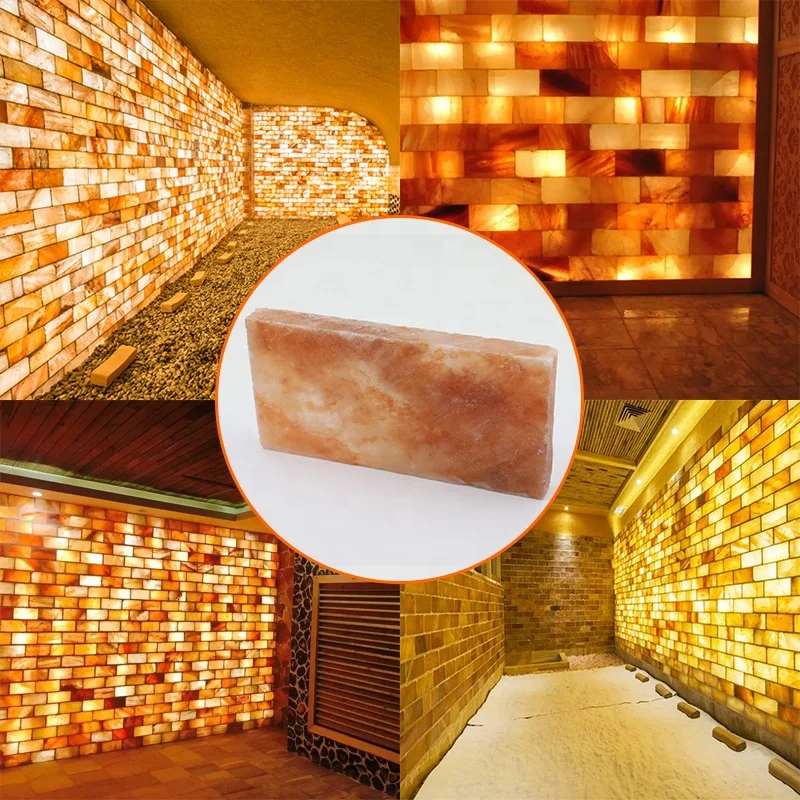 Natural Salt brick wall himalayan salt tiles