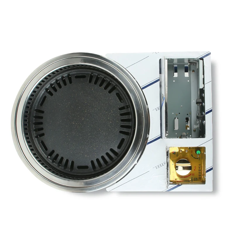 Popular Korean Commercial Multi Function Heating Quick Korean Barbecue Hotpot Gas and Charcoal BBQ Grill