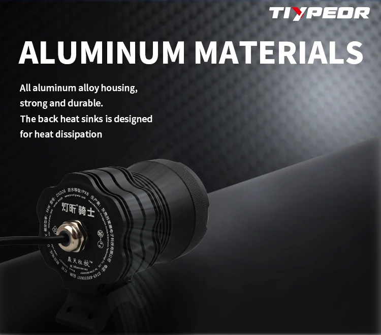 product tiypeor universal 6chips headlight for motorcycle led auxiliary fog light driving lamp 6300lm ipx8 waterproof motor spotlight-5