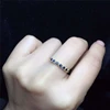 Anillo natural del zafiro del oro 18K