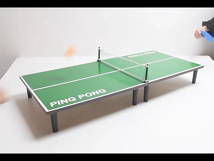 thumbnail image 2 of Soozier 6ft Foldable Mini Ping Pong Table Set - Includes Net, 2 Paddles, 3 Balls, Aluminum Frame (Indoor/Outdoor) 2 of 13