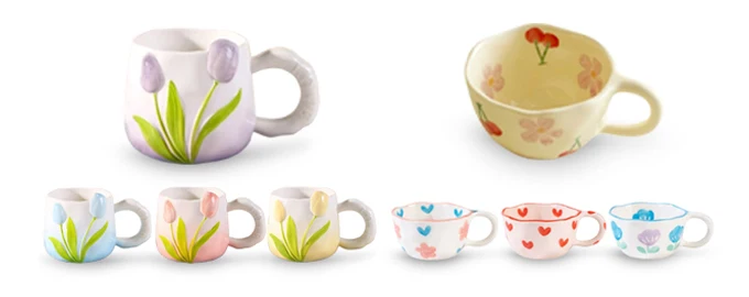 Hot Selling New 3D Shell Shape Ceramic Coffee Mugs Custom Luxury Cute  Porcelain Nordic Gift Milk Cup Tea Mug with Saucers