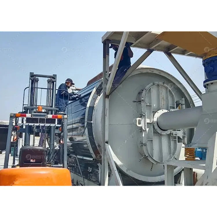 Beston Group Thermal Decomposition Unit 10 Ton Waste Plastic Tyre Pyrolysis Plant Machine to Fuel Oil