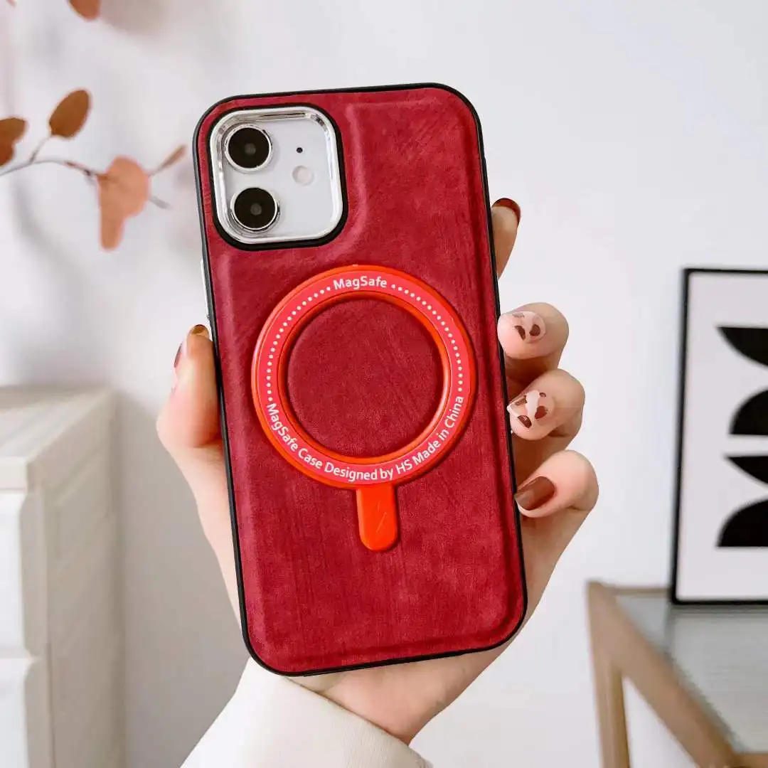 Newest Magsafe Leather Case For Iphone 14 Pro Max Magsafe Case For