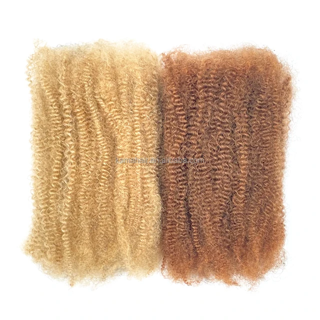 KAMA Bulk Remy Human Hair Wholesale Afro Kinky 4C Texture Pre-Stretch Kinky Curly Braiding Hair Bulk Braids Twists