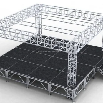 Aluminum Wedding mehandi stages podium concert Heavy Duty aluminum truss stage platform Series Staging Truss Display DJ show