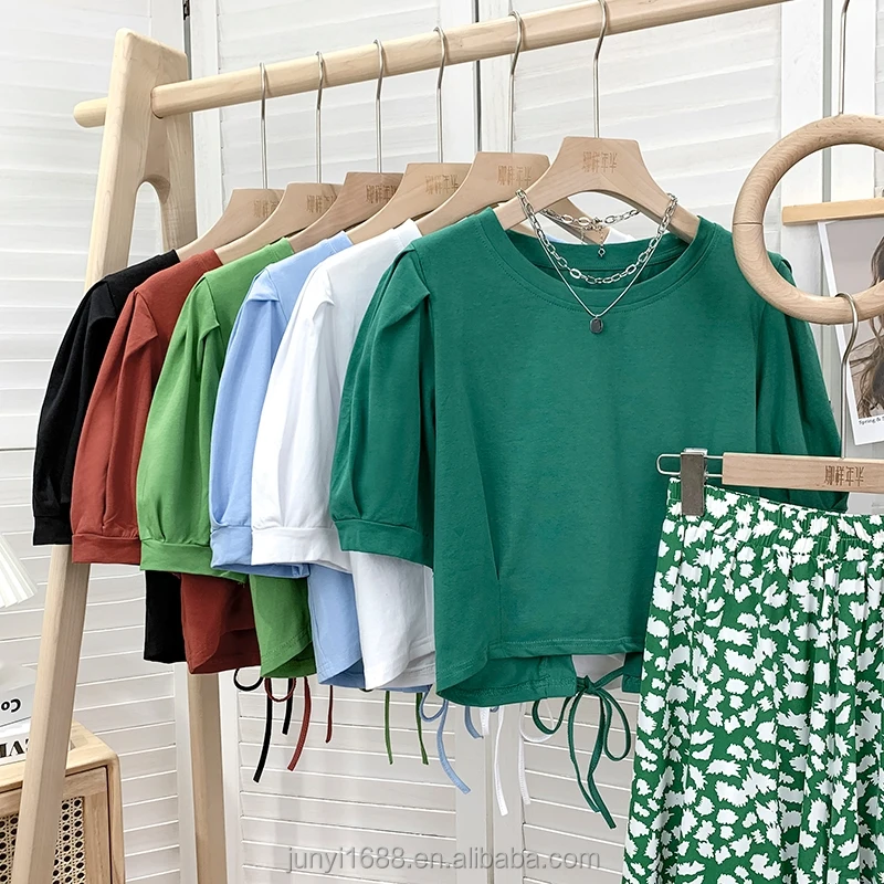 New Fashion Short Sleeved Women's Shirts Large Chiffon Shirts Cheap