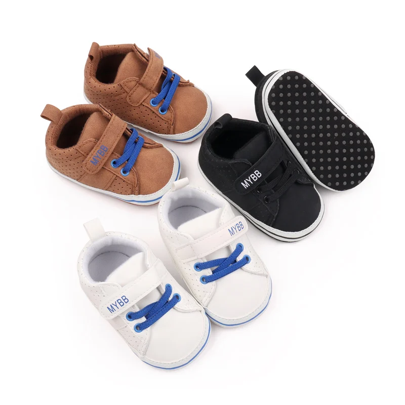 Autumn Spring Soft Sole Newborn Baby Boy Shoes Light Weight Anti-Slippery Suede Material Toddler Shoes for Boys