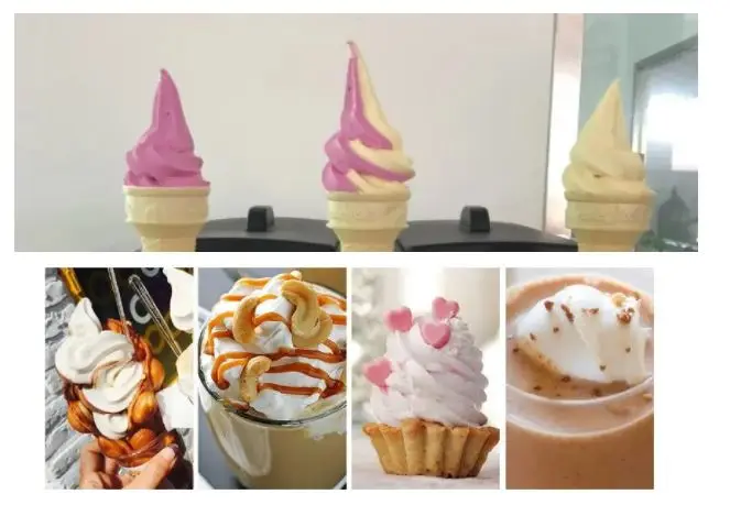Table Top Portable Automatic Japan Soft Serve Ice Cream Icecream Vending Making Maker Machine for Icecream