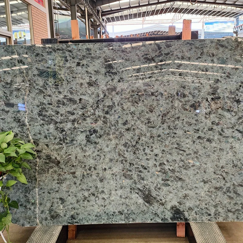 Hot Selling Hard Outdoor Decoration of Nature Blue Stone Granite Blue Emerald Granite  Wall and Floor File