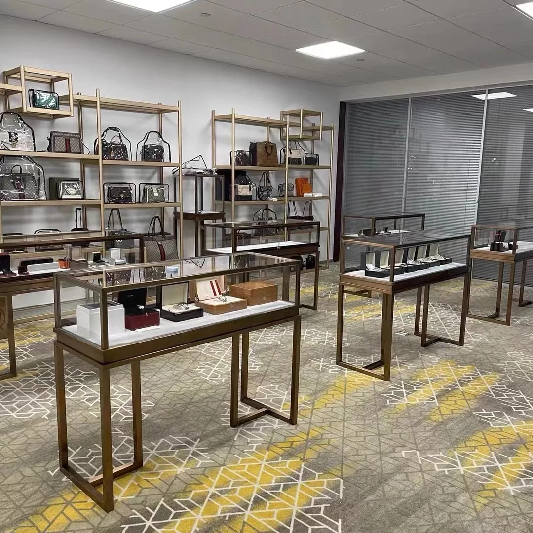 2026 Trendy Hot Selling Luxury Boutiques Buyers' Shops Second-hand Shops Brand Stores Display Cabinet Stand Shelf Sales showcase