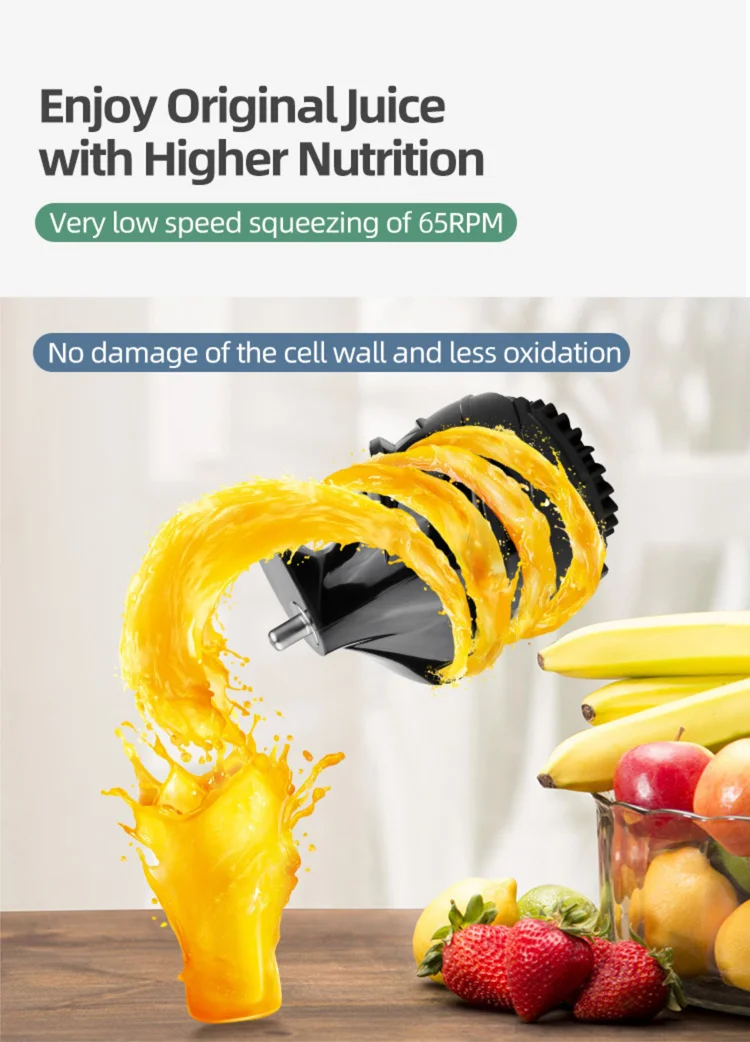 Whole Slow Juicer Higher Nutrients And Vitamins Fresh Juice Blender