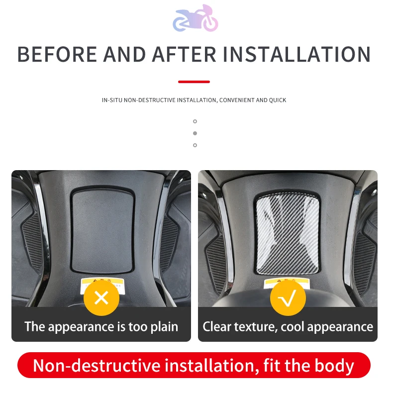 Applicable for NMAX-155 2020-2024 Black Carbon Motorcycle Fairings Body Accessories ABS Plastic Fuel Gas Oil Tank Cap Cover