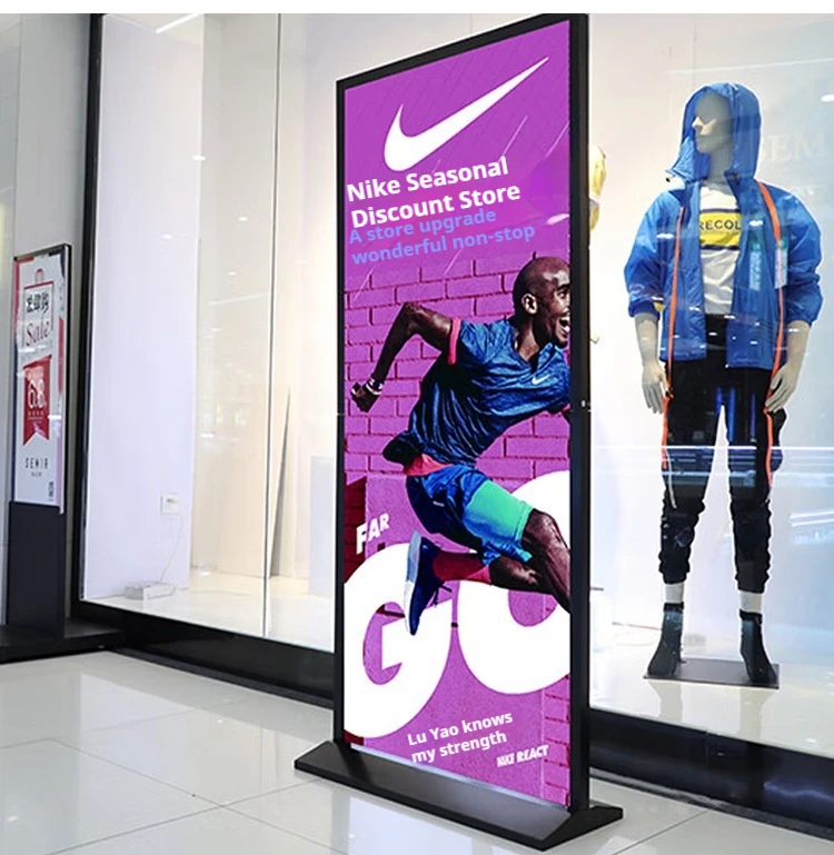 Floor Standing Sign Holder Poster Stand for Store Display Outdoor Exhibition and Show Pedestal Sign Stand