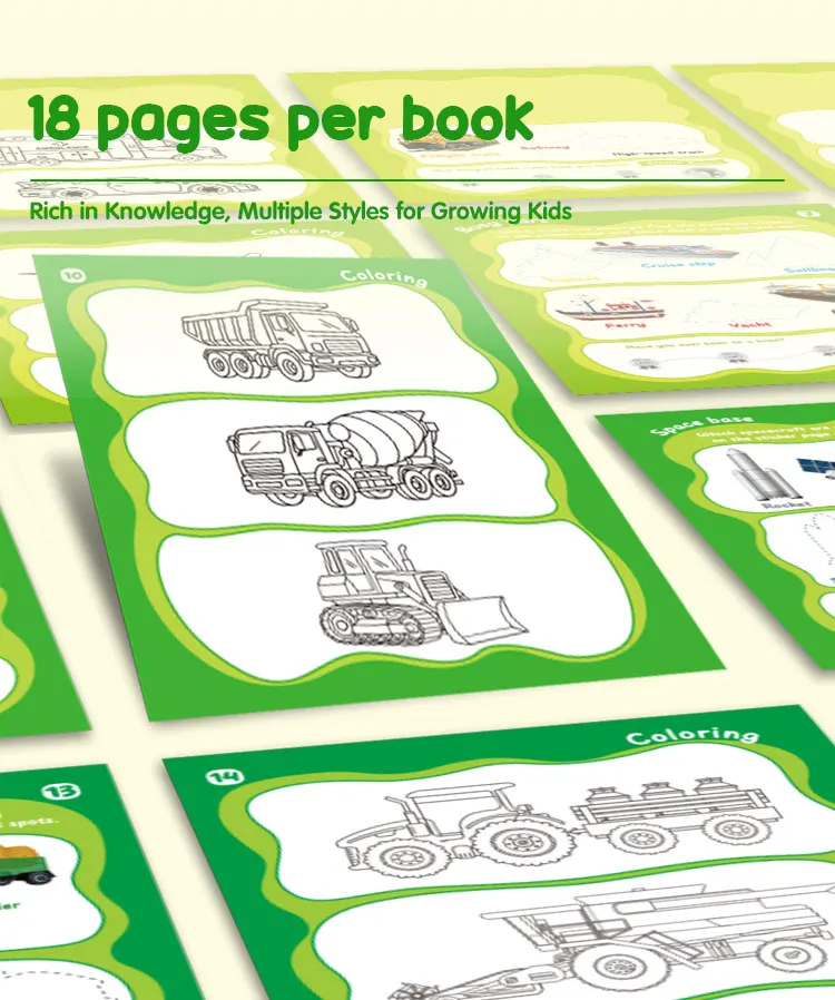 product custom 2026 keybaby learning traceable magic books early educational reward sticker  coloring books for children-11