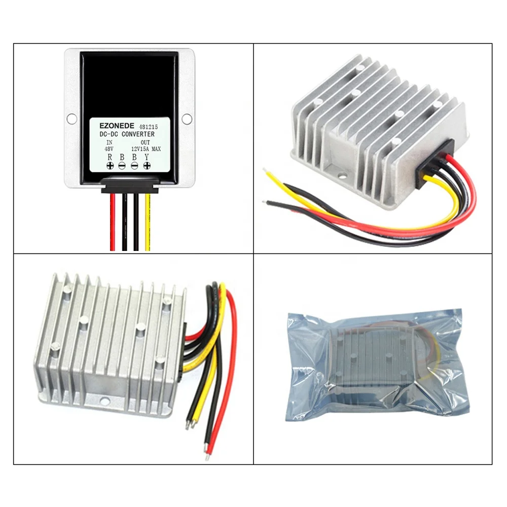 DC-DCコンバーター48V (20V - 60V) から12V 15A180W降圧モジュールDIY
